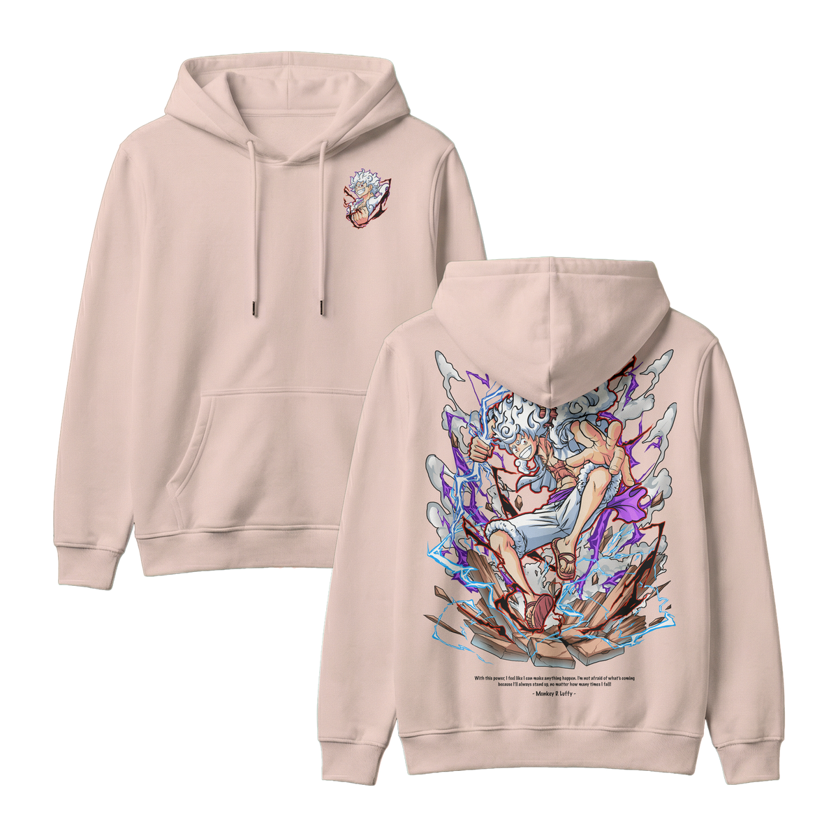 Anime One Piece Monkey D. Luffy Pullover Hoodie - RZM001