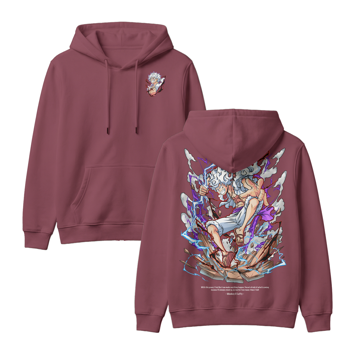 Anime One Piece Monkey D. Luffy Pullover Hoodie - RZM001