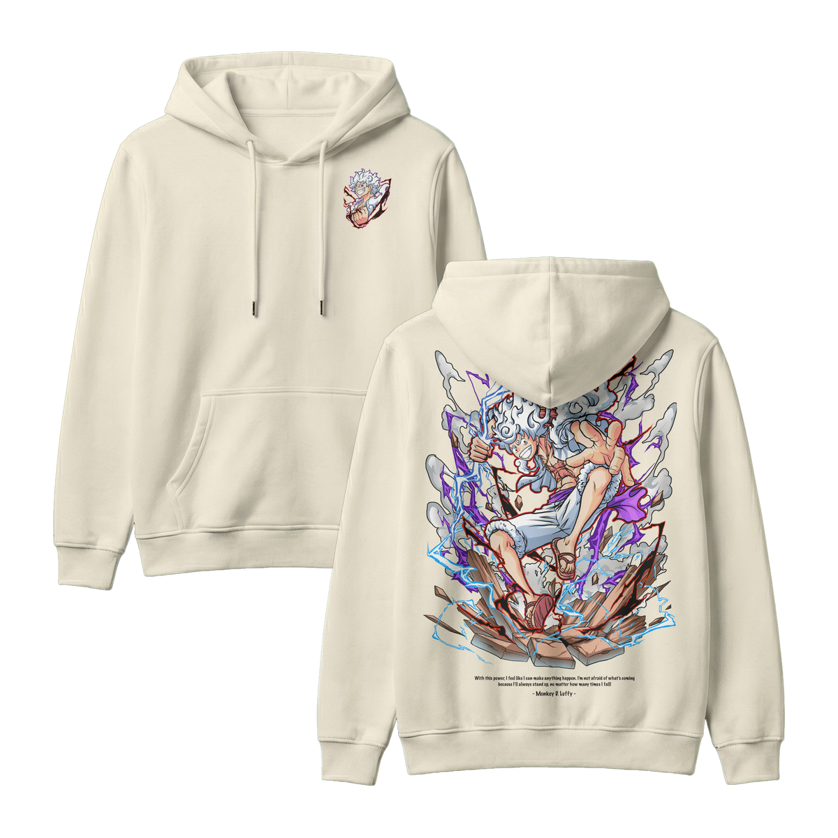 Anime One Piece Monkey D. Luffy Pullover Hoodie - RZM001