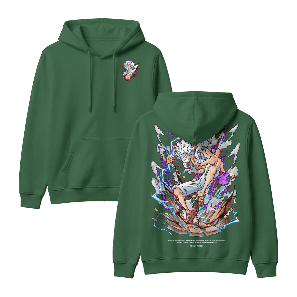 Anime One Piece Monkey D. Luffy Pullover Hoodie - RZM001