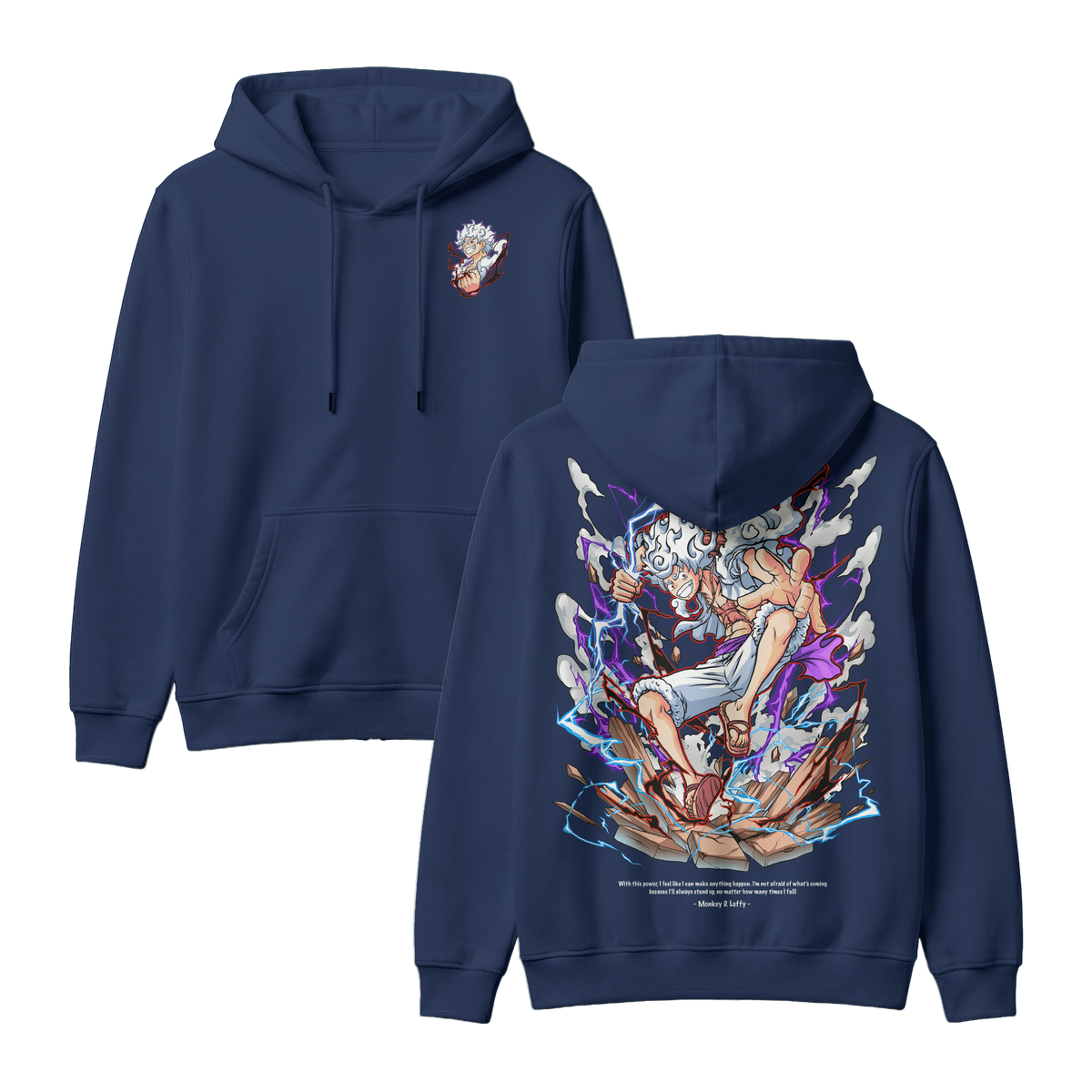 Anime One Piece Monkey D. Luffy Pullover Hoodie - RZM001