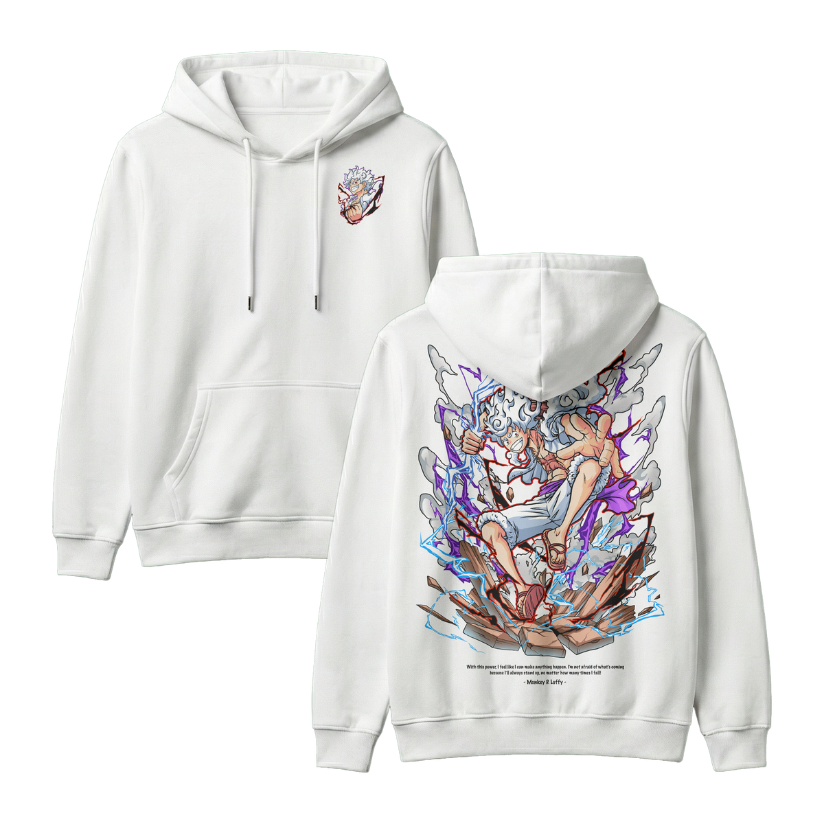 Anime One Piece Monkey D. Luffy Pullover Hoodie - RZM001