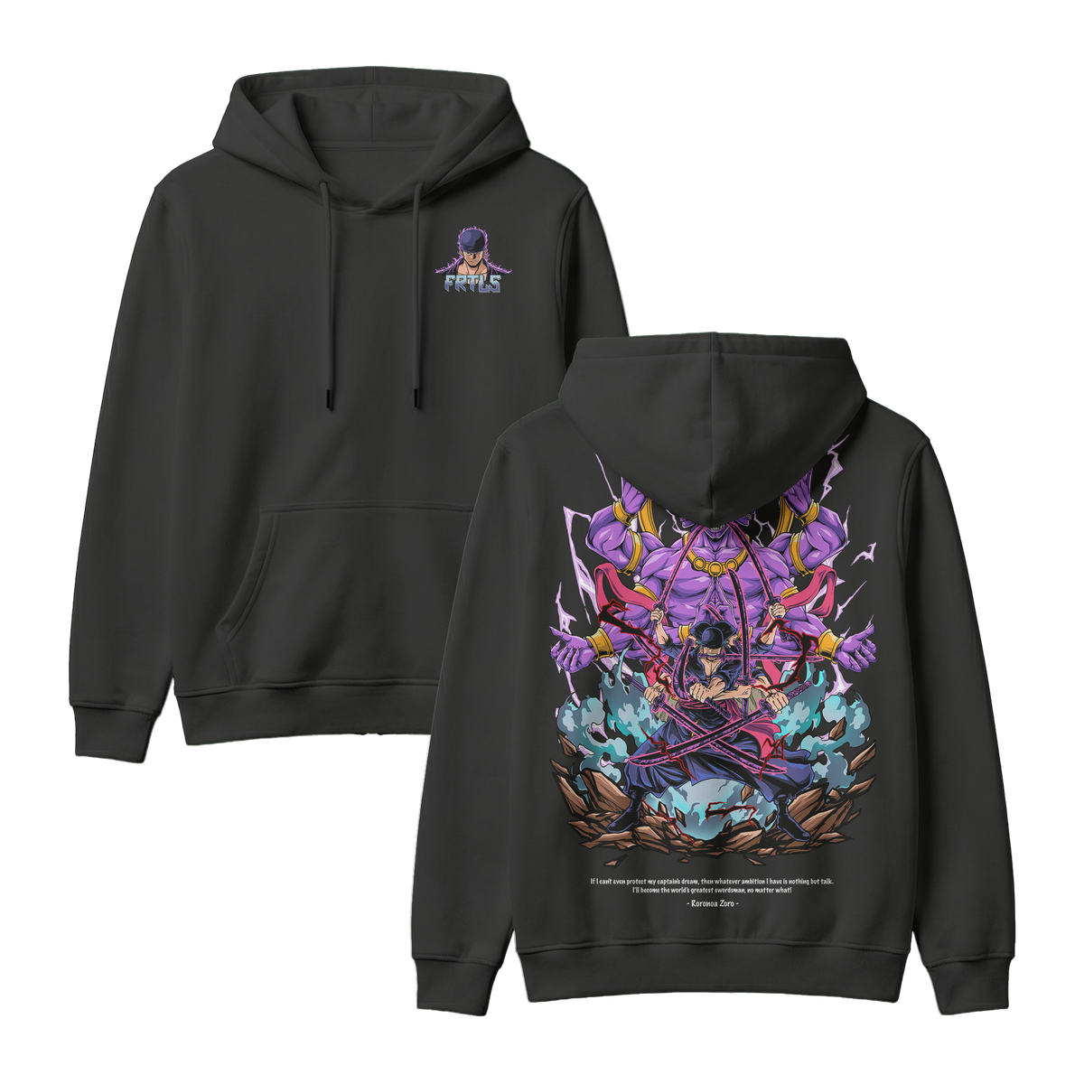 Anime One Piece Roronoa Zoro Pullover Hoodie - RZM002