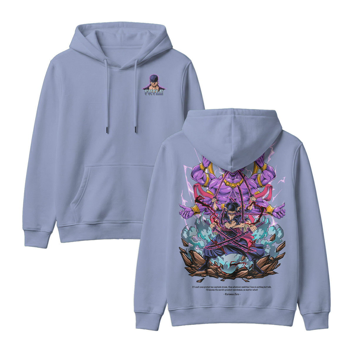 Anime One Piece Roronoa Zoro Pullover Hoodie - RZM002