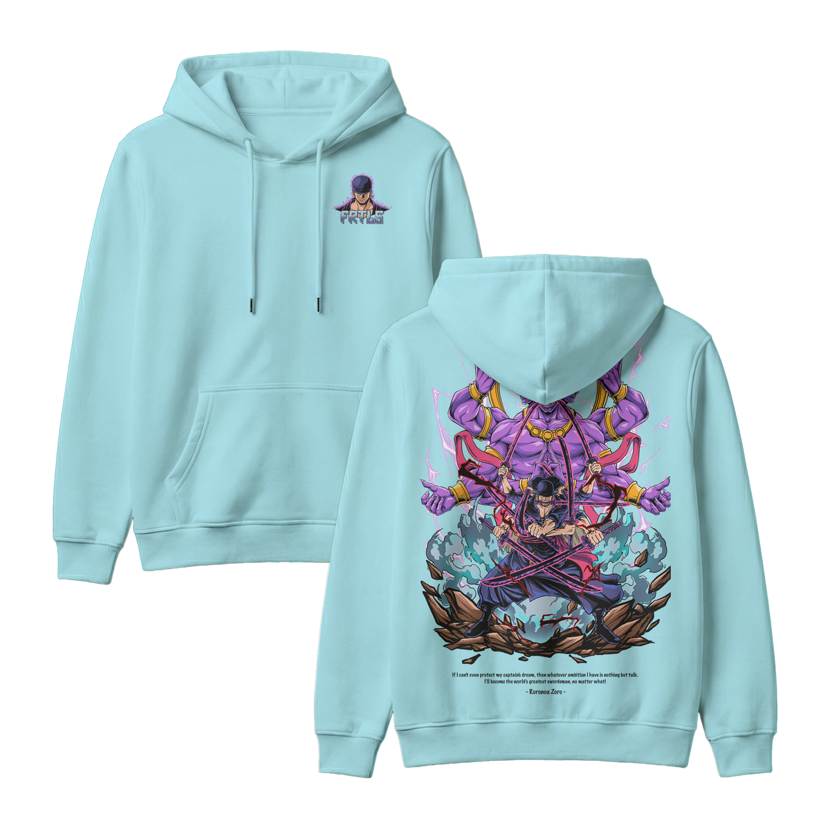 Anime One Piece Roronoa Zoro Pullover Hoodie - RZM002