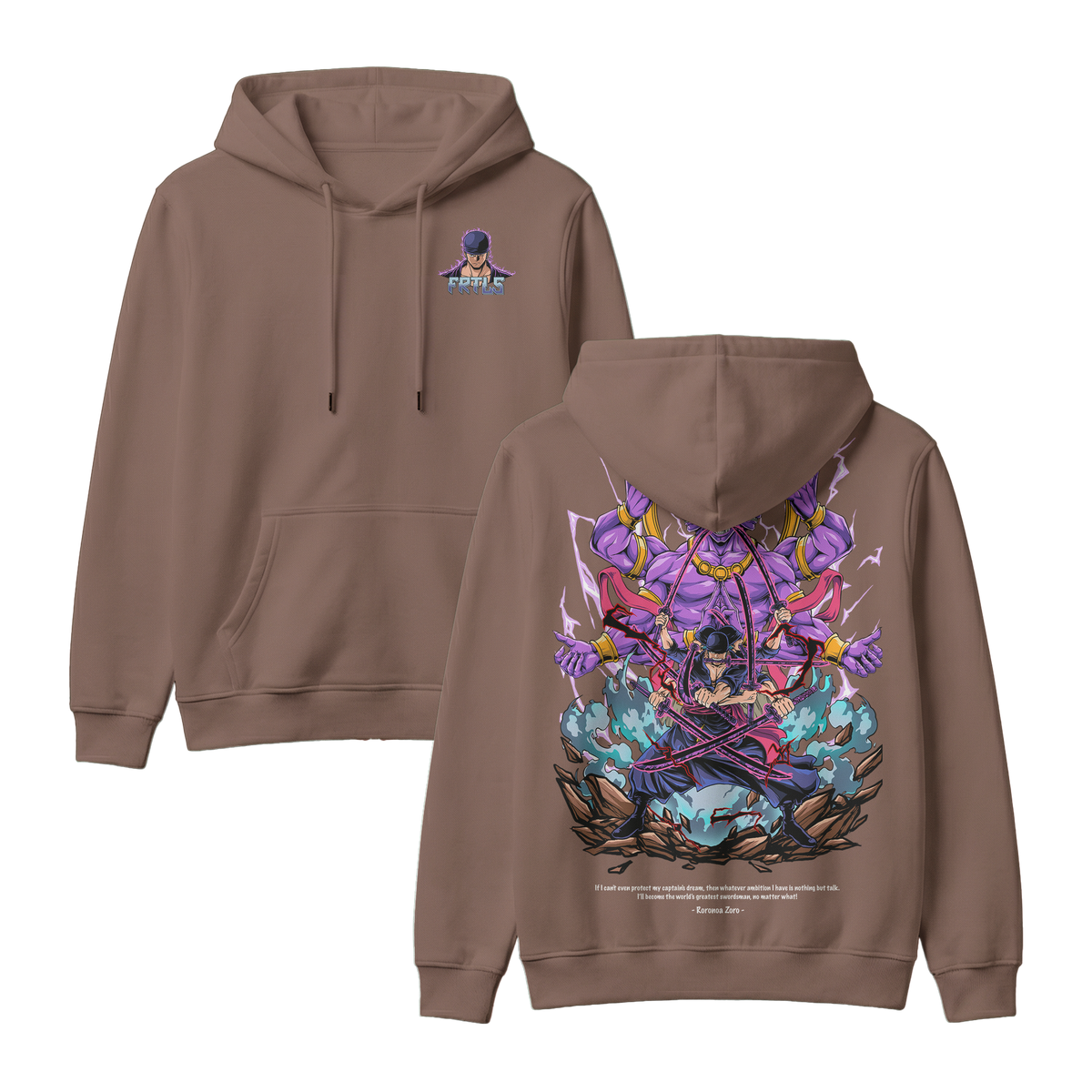 Anime One Piece Roronoa Zoro Pullover Hoodie - RZM002