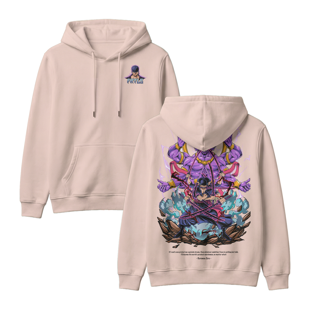 Anime One Piece Roronoa Zoro Pullover Hoodie - RZM002