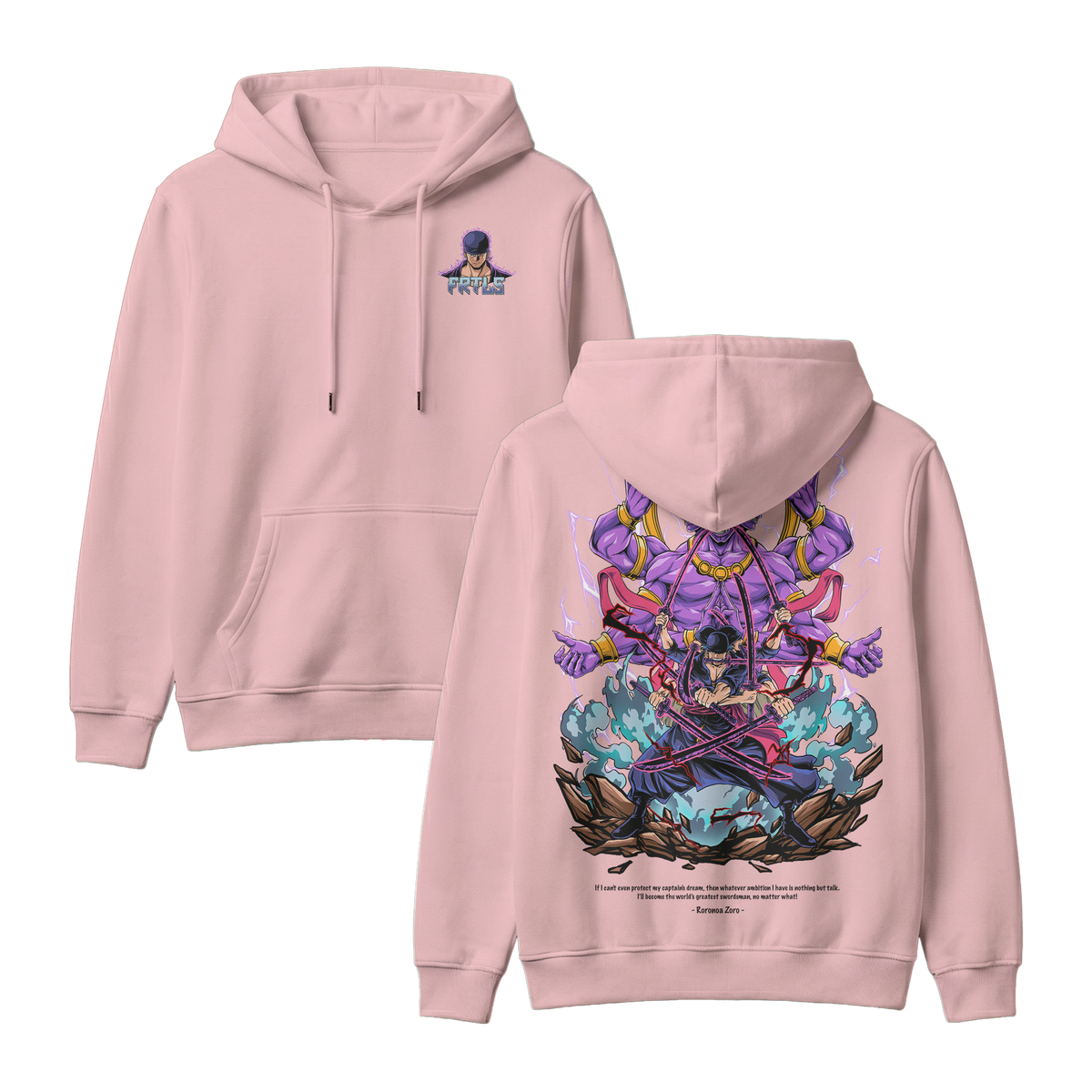 Anime One Piece Roronoa Zoro Pullover Hoodie - RZM002