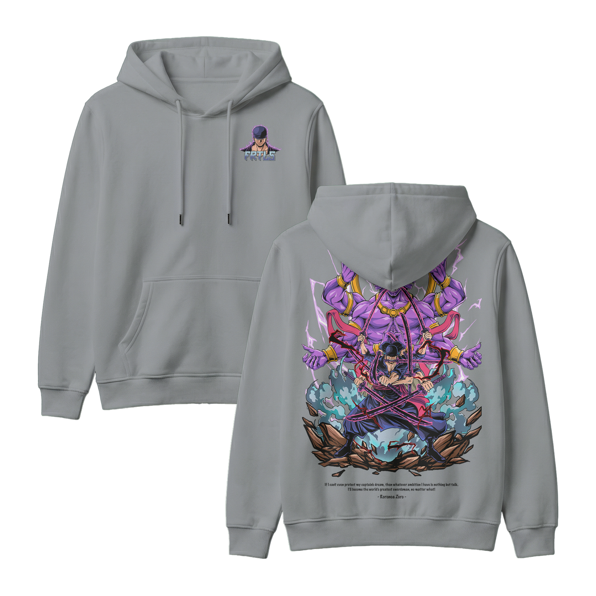 Anime One Piece Roronoa Zoro Pullover Hoodie - RZM002