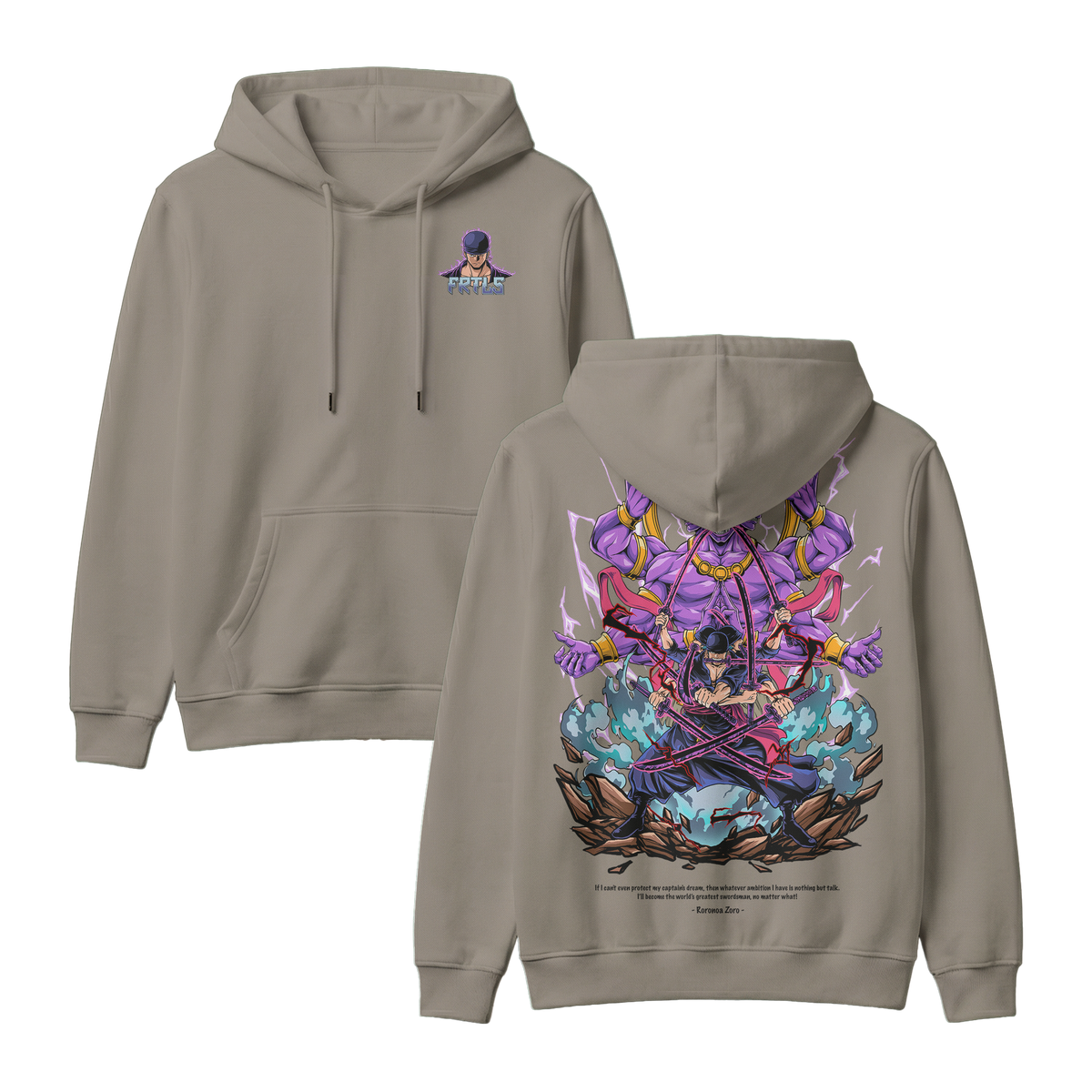Anime One Piece Roronoa Zoro Pullover Hoodie - RZM002