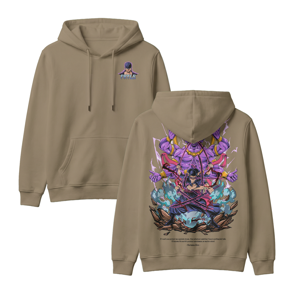 Anime One Piece Roronoa Zoro Pullover Hoodie - RZM002