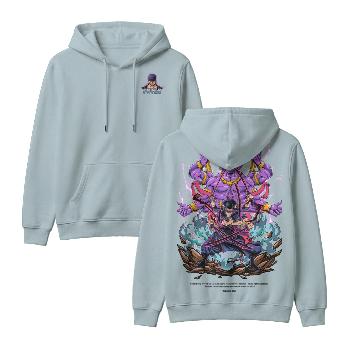 Anime One Piece Roronoa Zoro Pullover Hoodie - RZM002