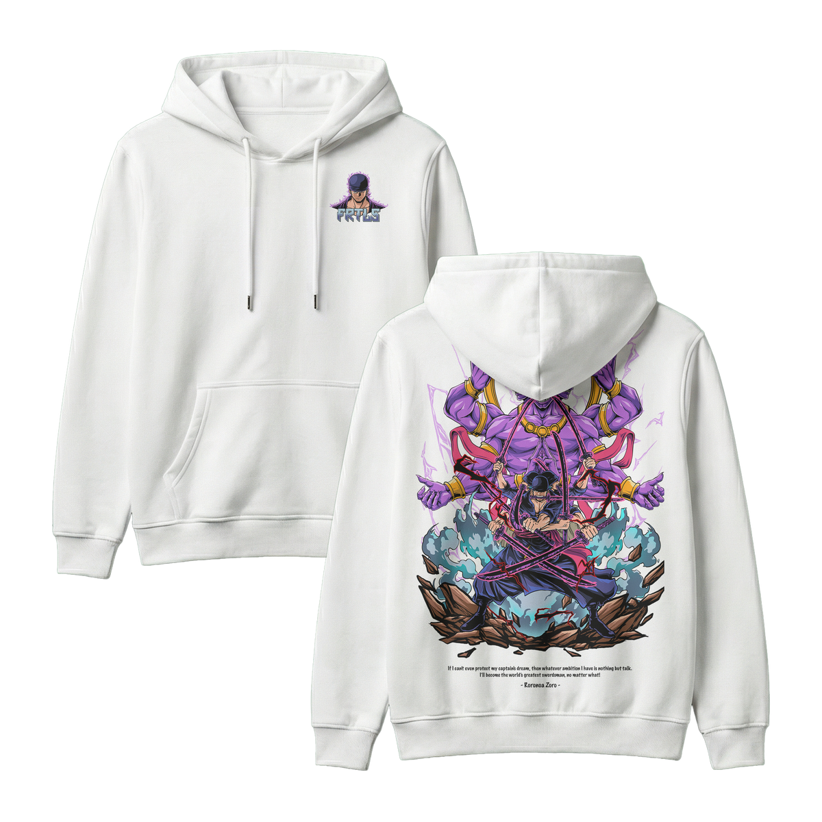 Anime One Piece Roronoa Zoro Pullover Hoodie - RZM002