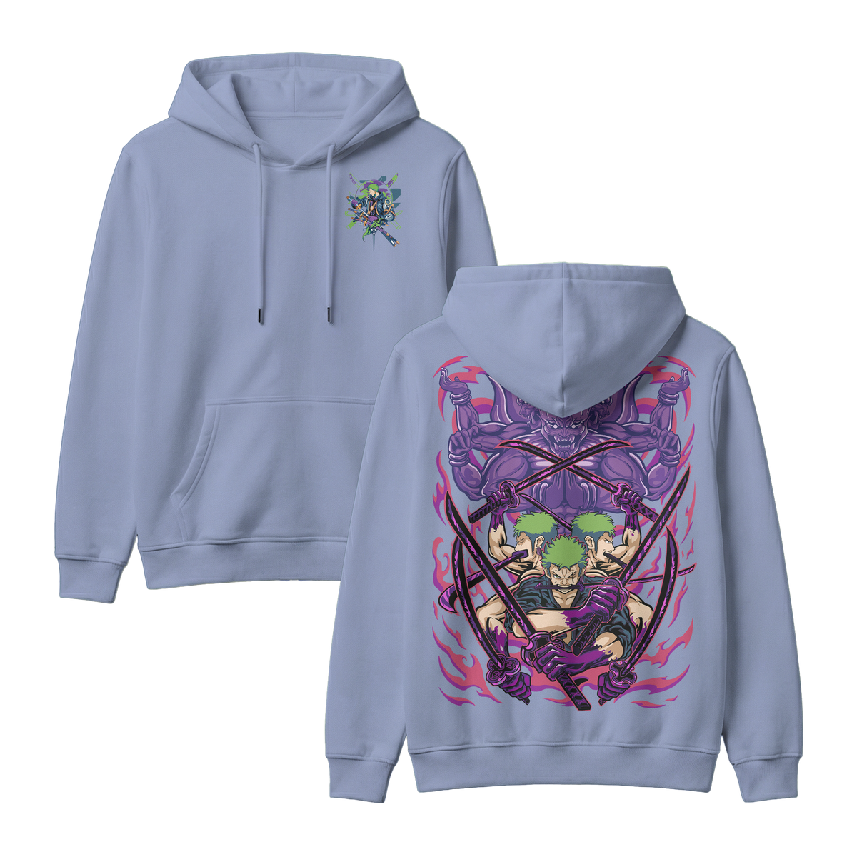 Anime One Piece Roronoa Zoro Pullover Hoodie - RZM004