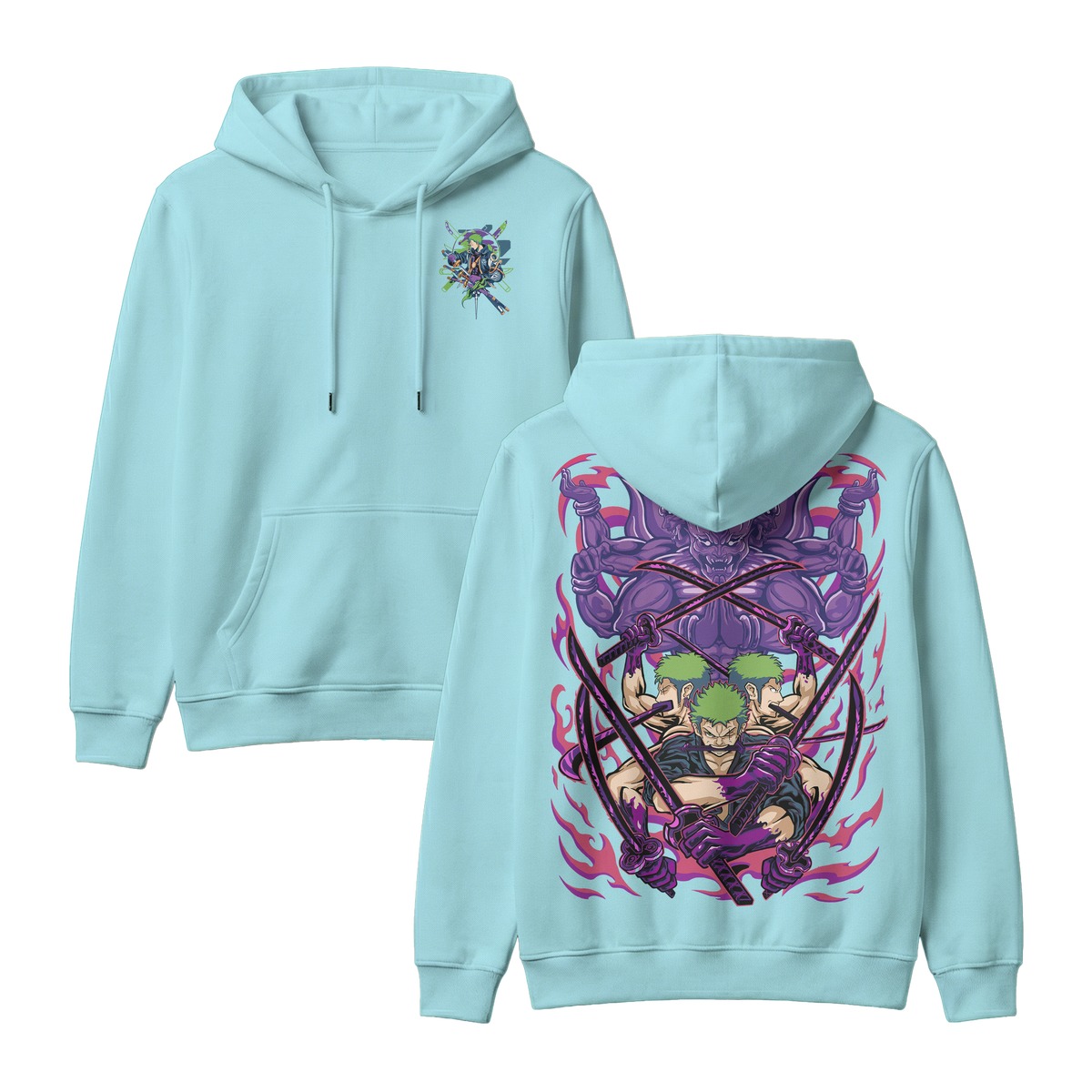Anime One Piece Roronoa Zoro Pullover Hoodie - RZM004
