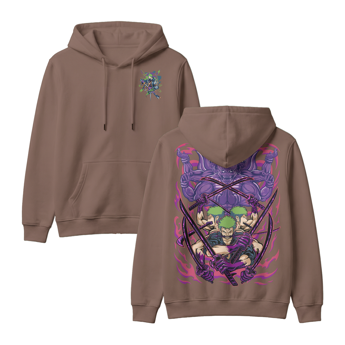 Anime One Piece Roronoa Zoro Pullover Hoodie - RZM004
