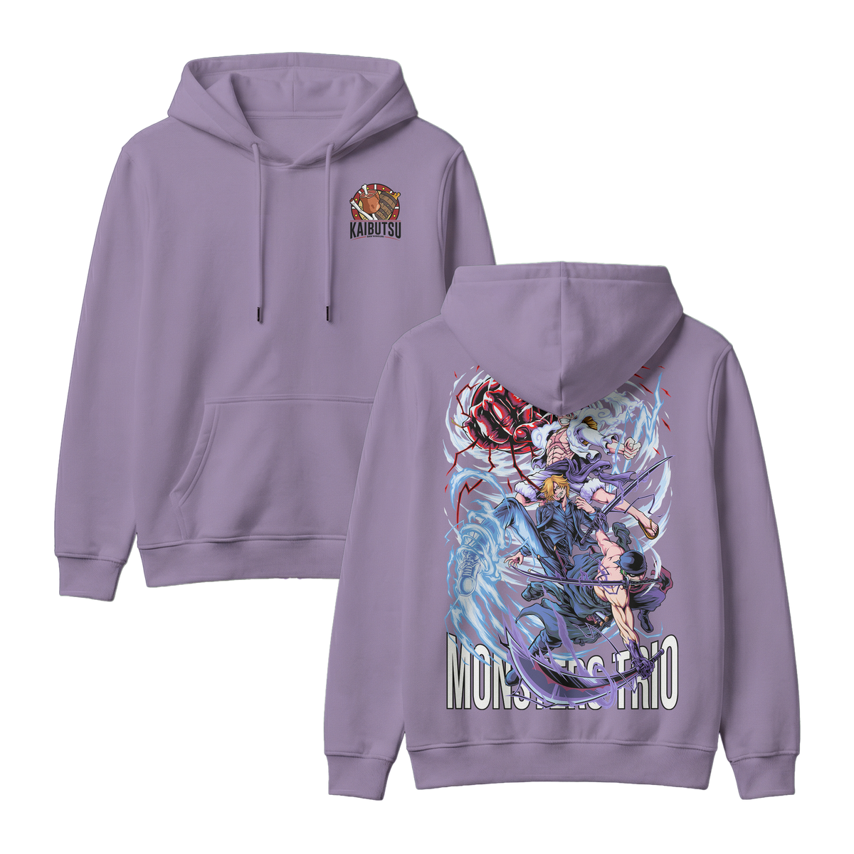 Anime One Piece Monster Trio Pullover Hoodie - RZM009