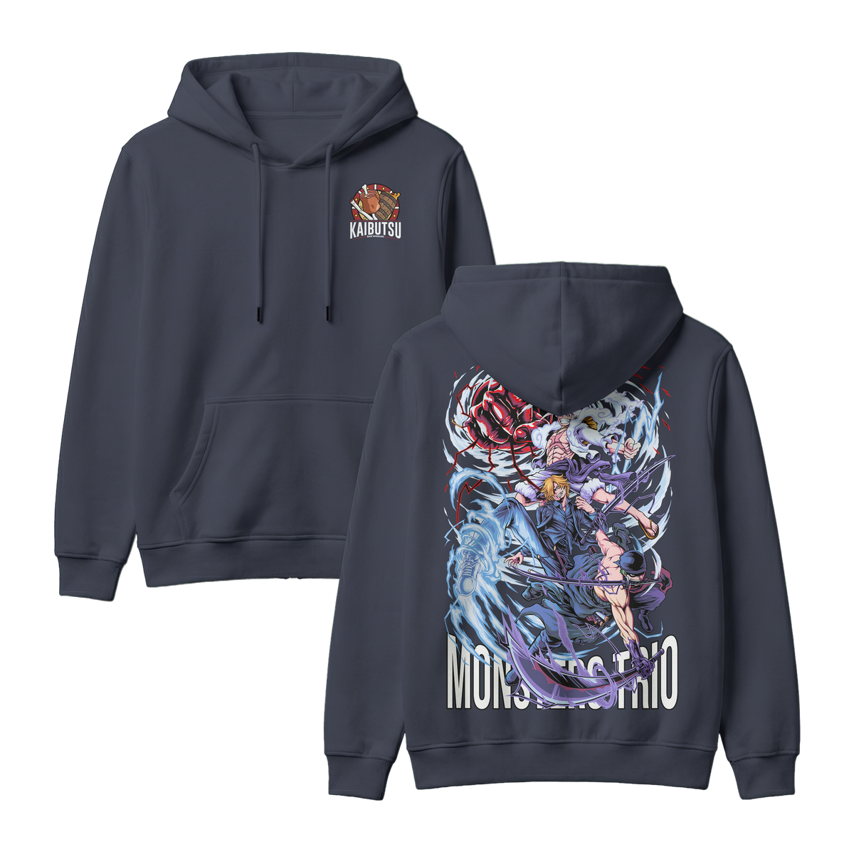 Anime One Piece Monster Trio Pullover Hoodie - RZM009