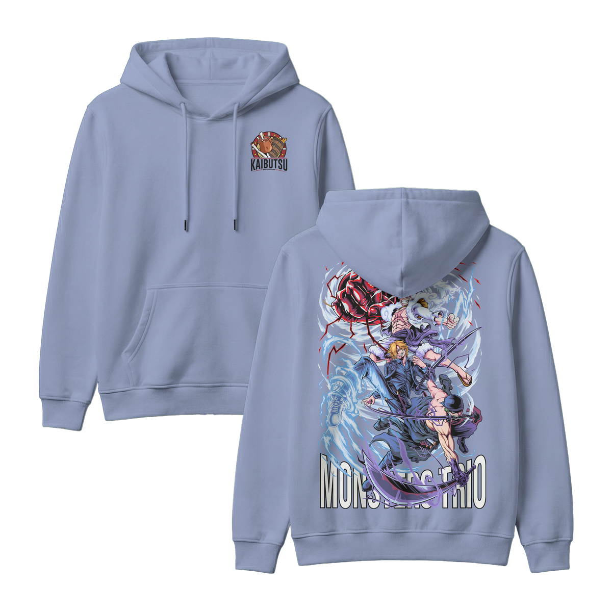 Anime One Piece Monster Trio Pullover Hoodie - RZM009