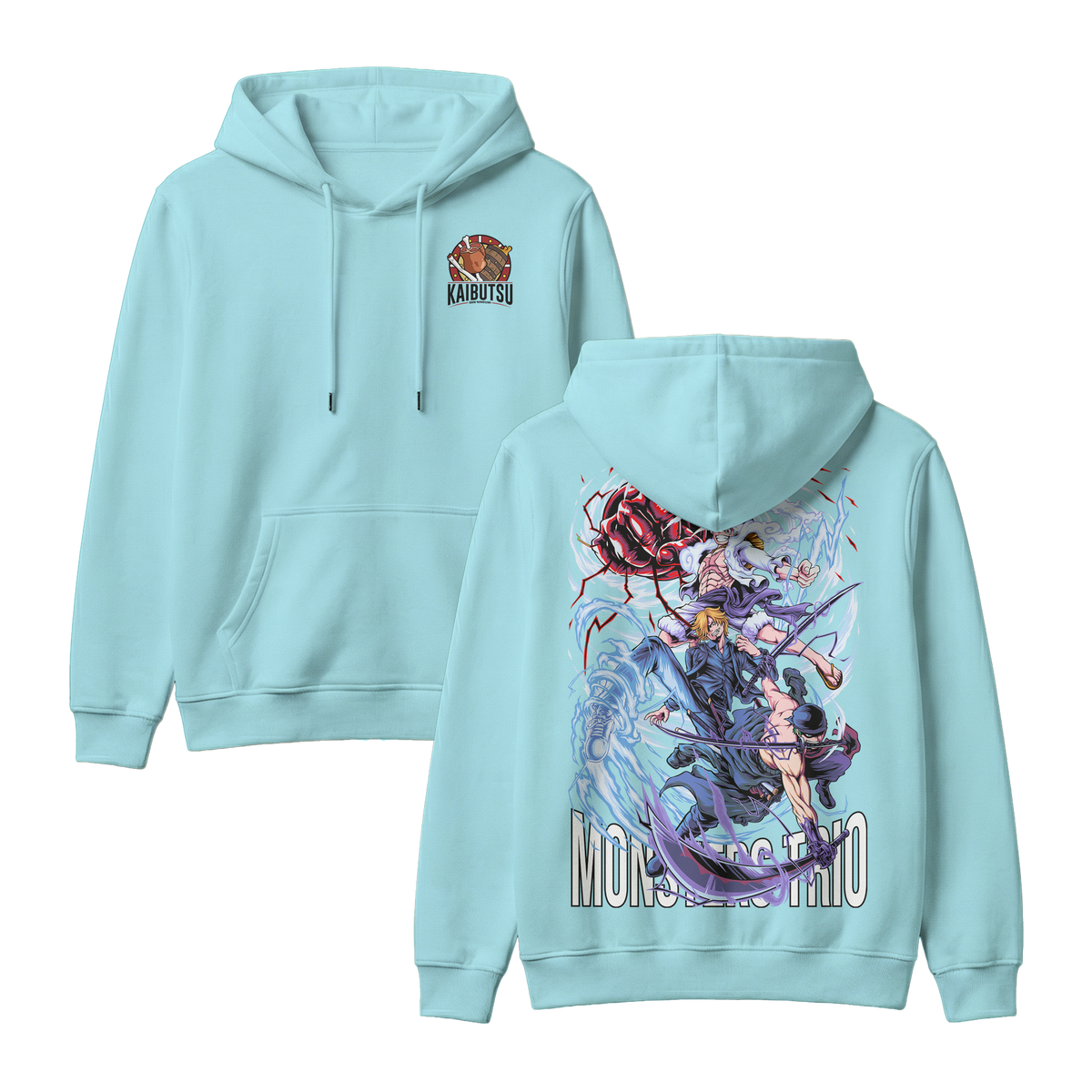 Anime One Piece Monster Trio Pullover Hoodie - RZM009