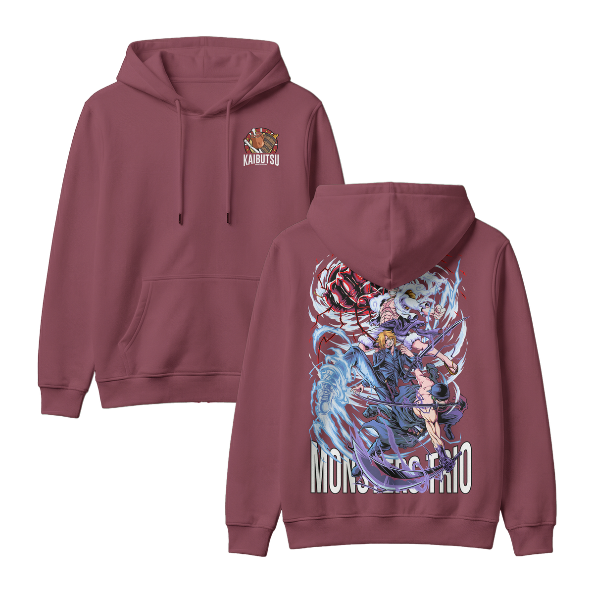 Anime One Piece Monster Trio Pullover Hoodie - RZM009