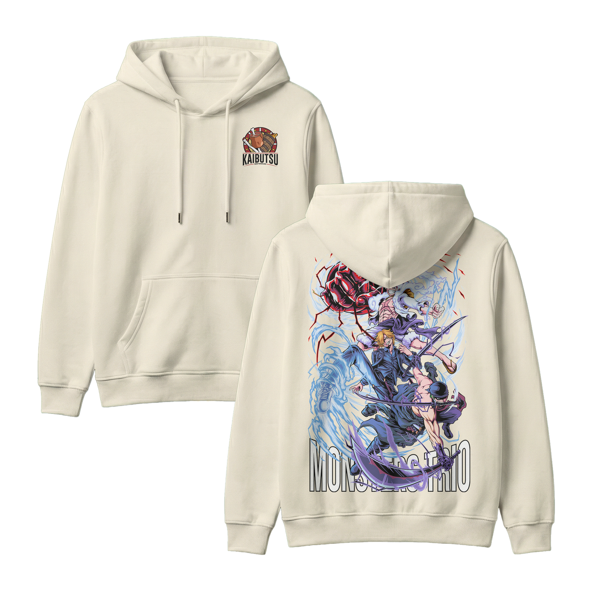 Anime One Piece Monster Trio Pullover Hoodie - RZM009