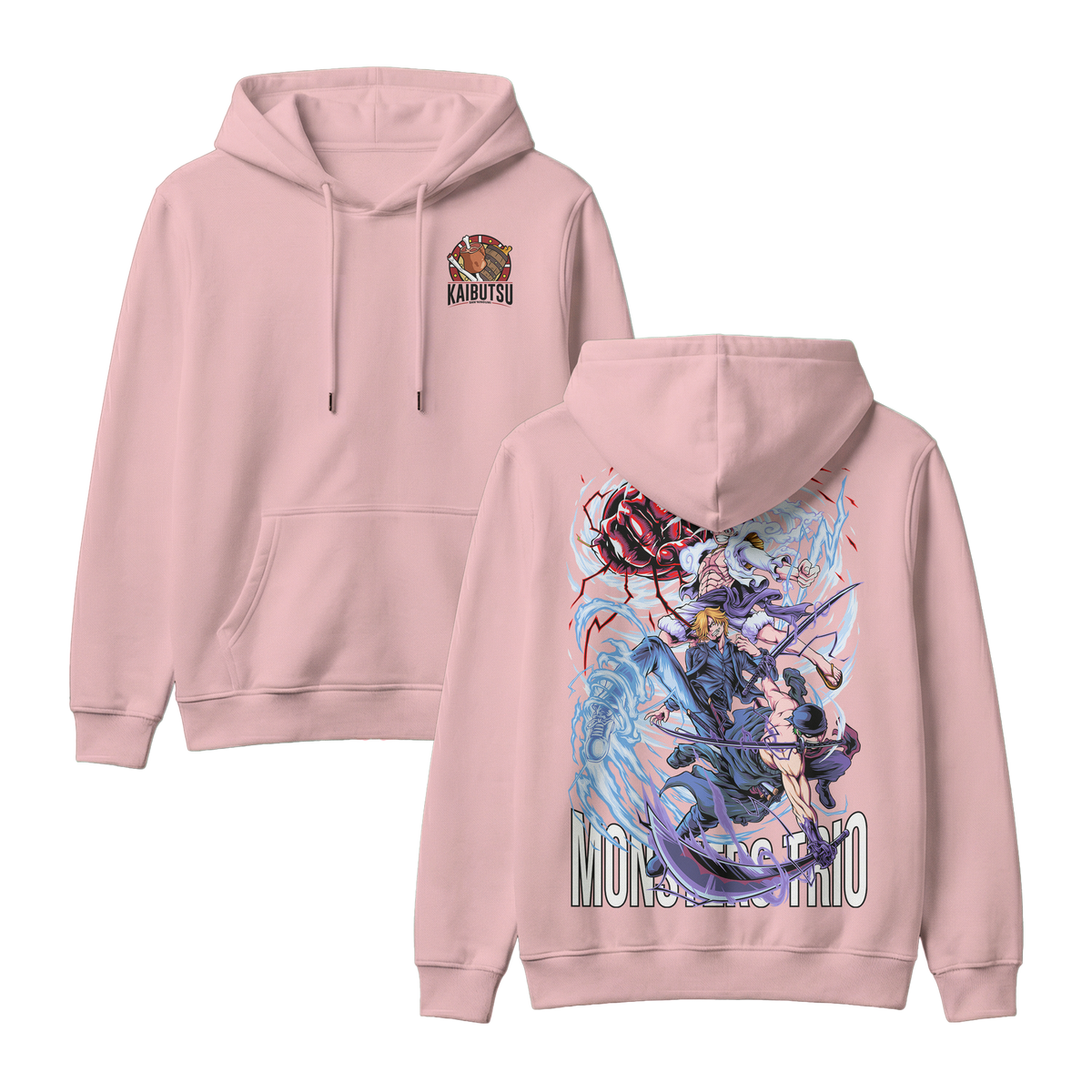 Anime One Piece Monster Trio Pullover Hoodie - RZM009