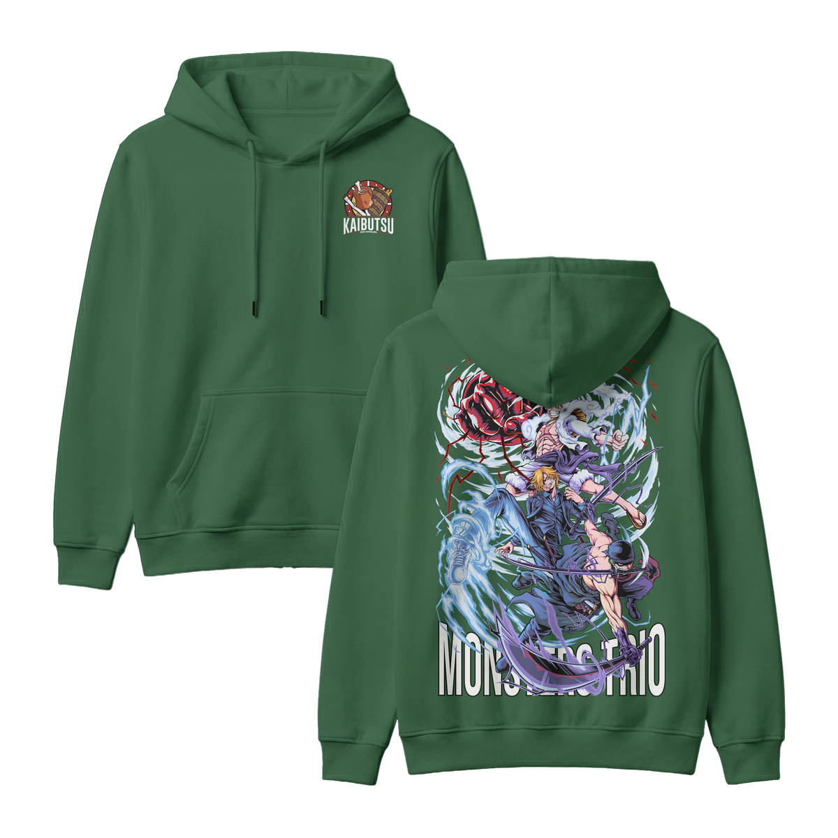 Anime One Piece Monster Trio Pullover Hoodie - RZM009