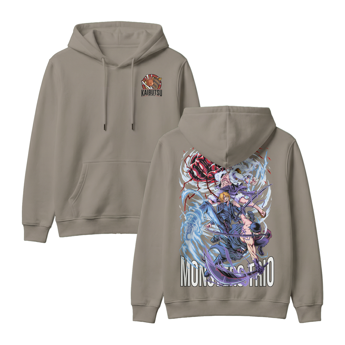 Anime One Piece Monster Trio Pullover Hoodie - RZM009