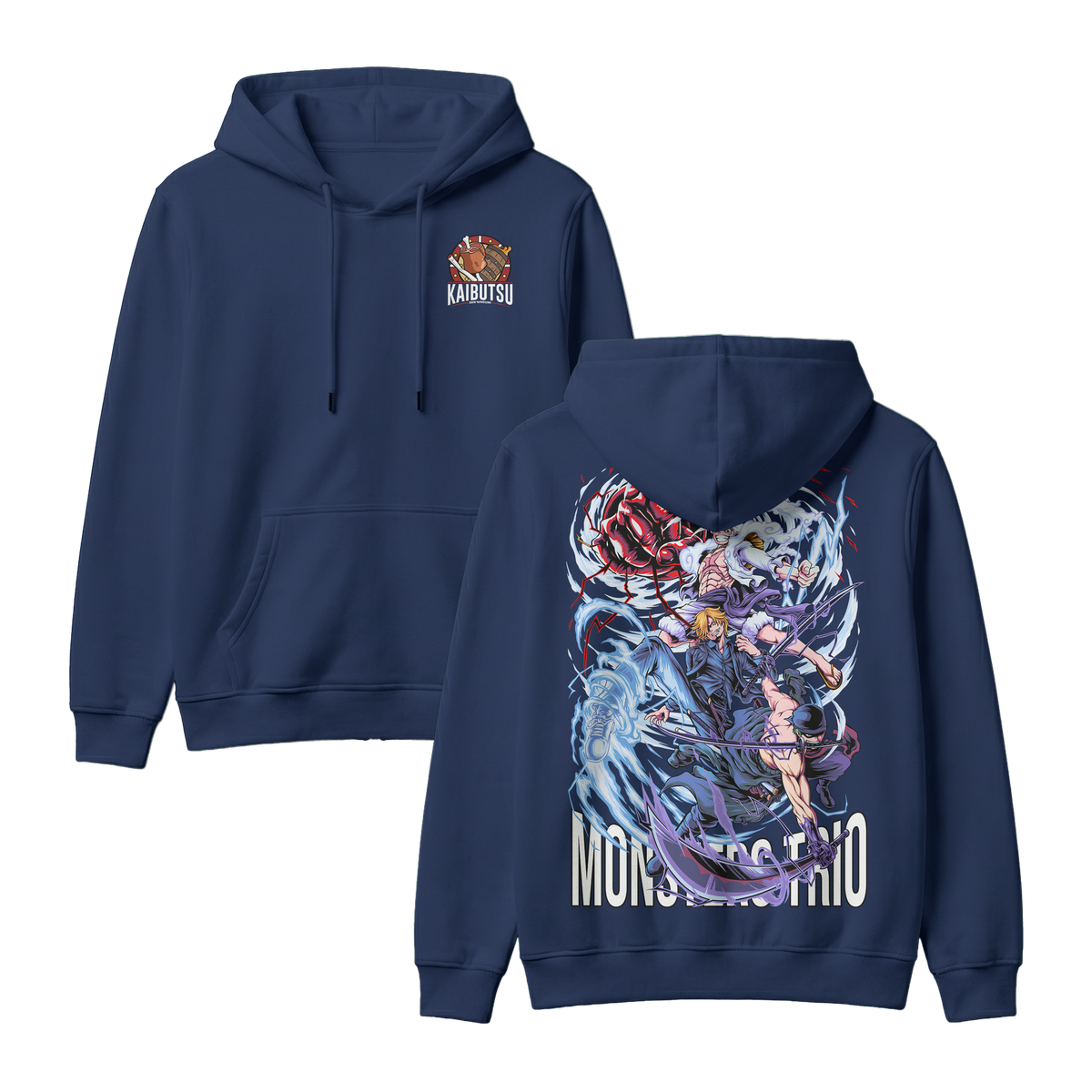 Anime One Piece Monster Trio Pullover Hoodie - RZM009