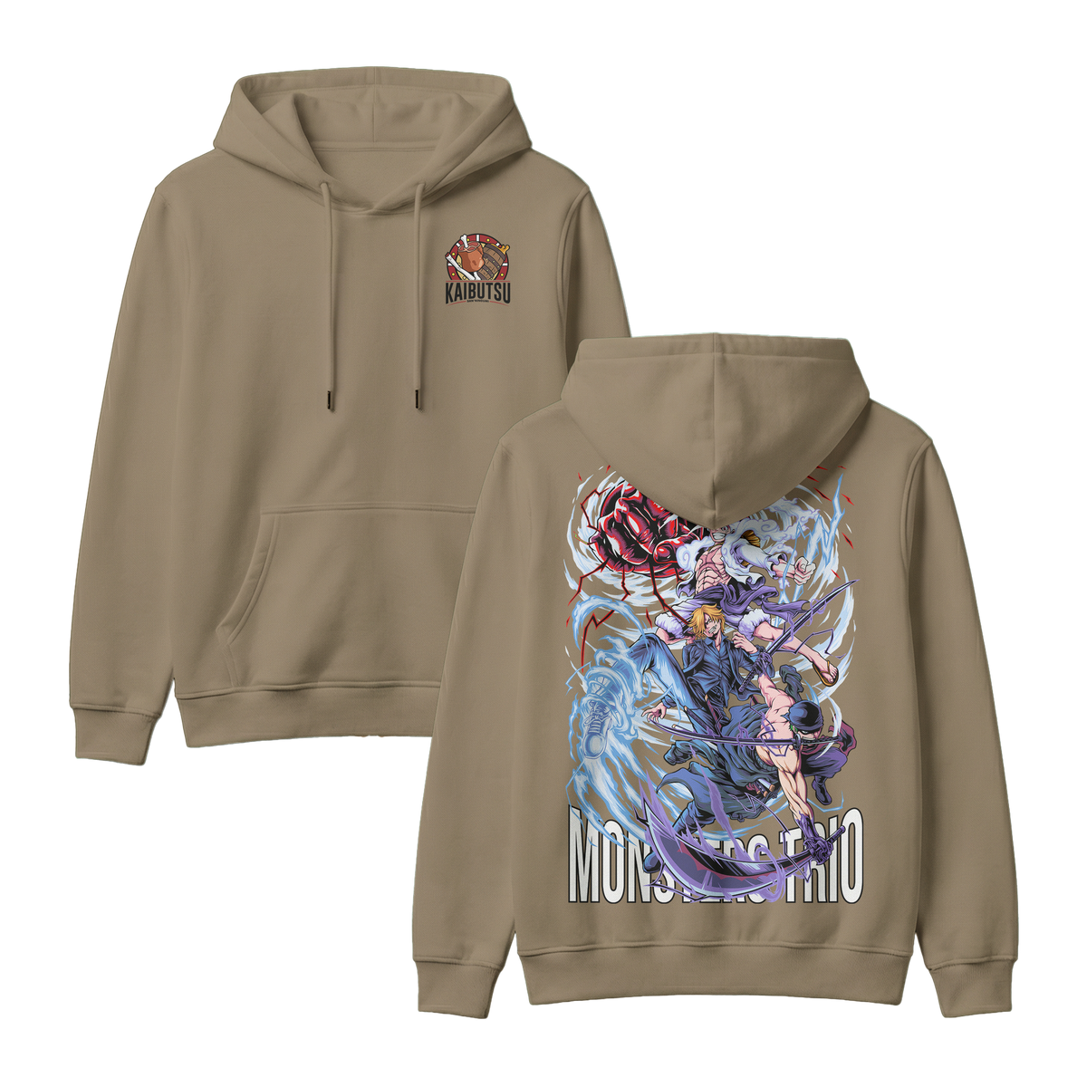 Anime One Piece Monster Trio Pullover Hoodie - RZM009