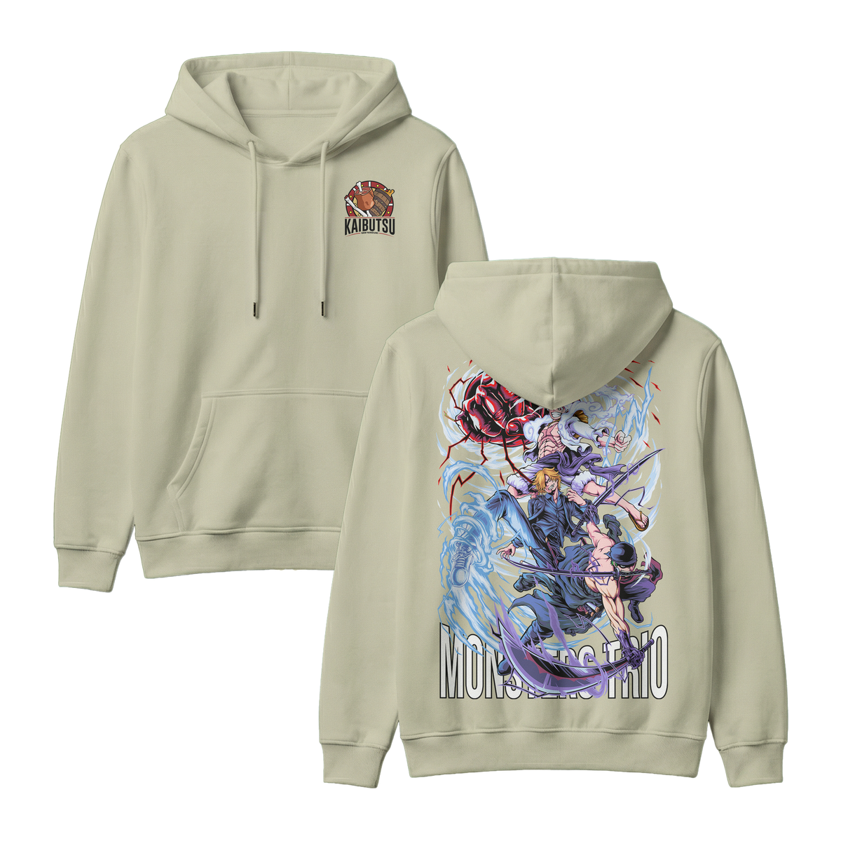Anime One Piece Monster Trio Pullover Hoodie - RZM009