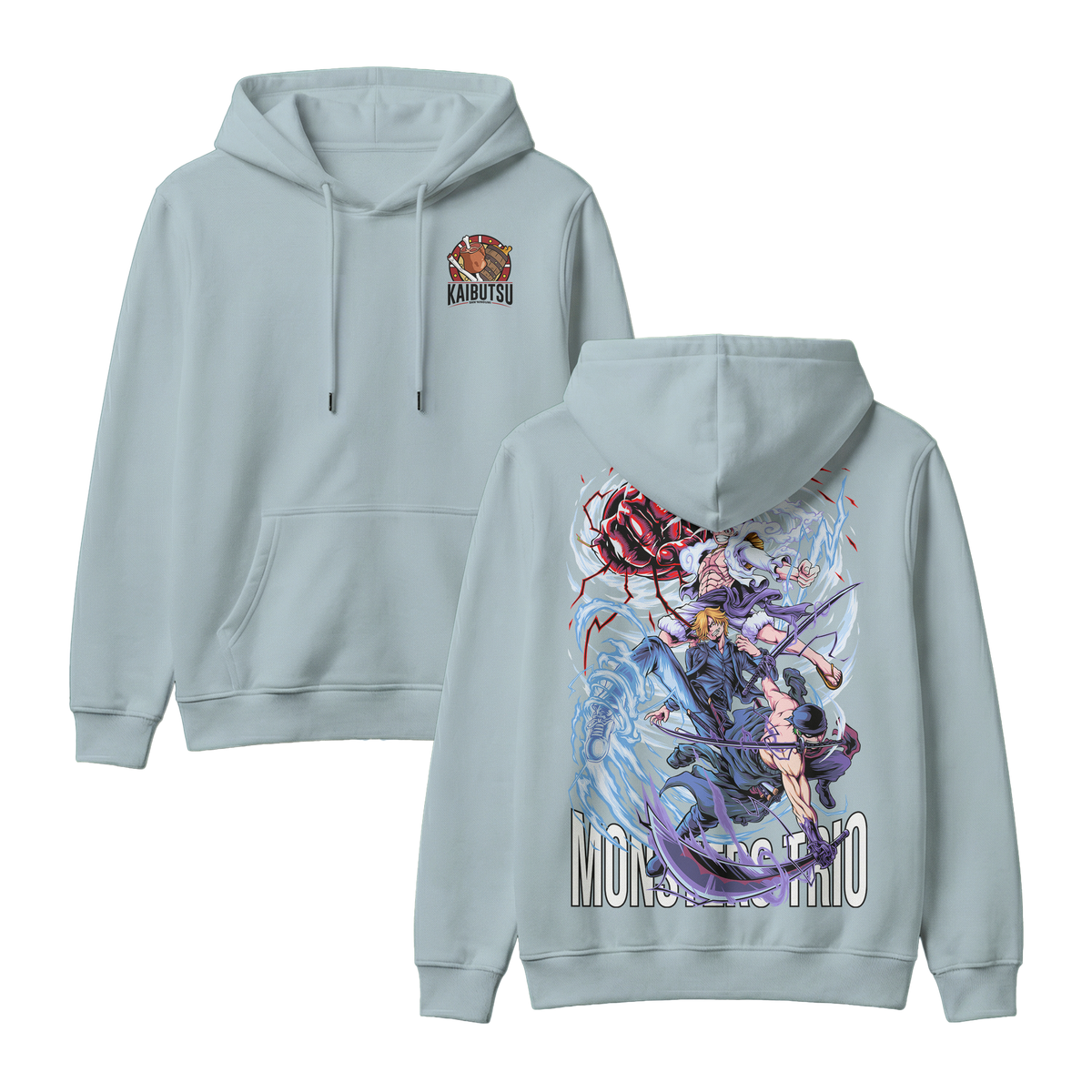 Anime One Piece Monster Trio Pullover Hoodie - RZM009