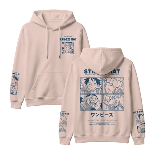 Anime One Piece Emperor Straw Hat Crew Pullover Hoodie - RZM014