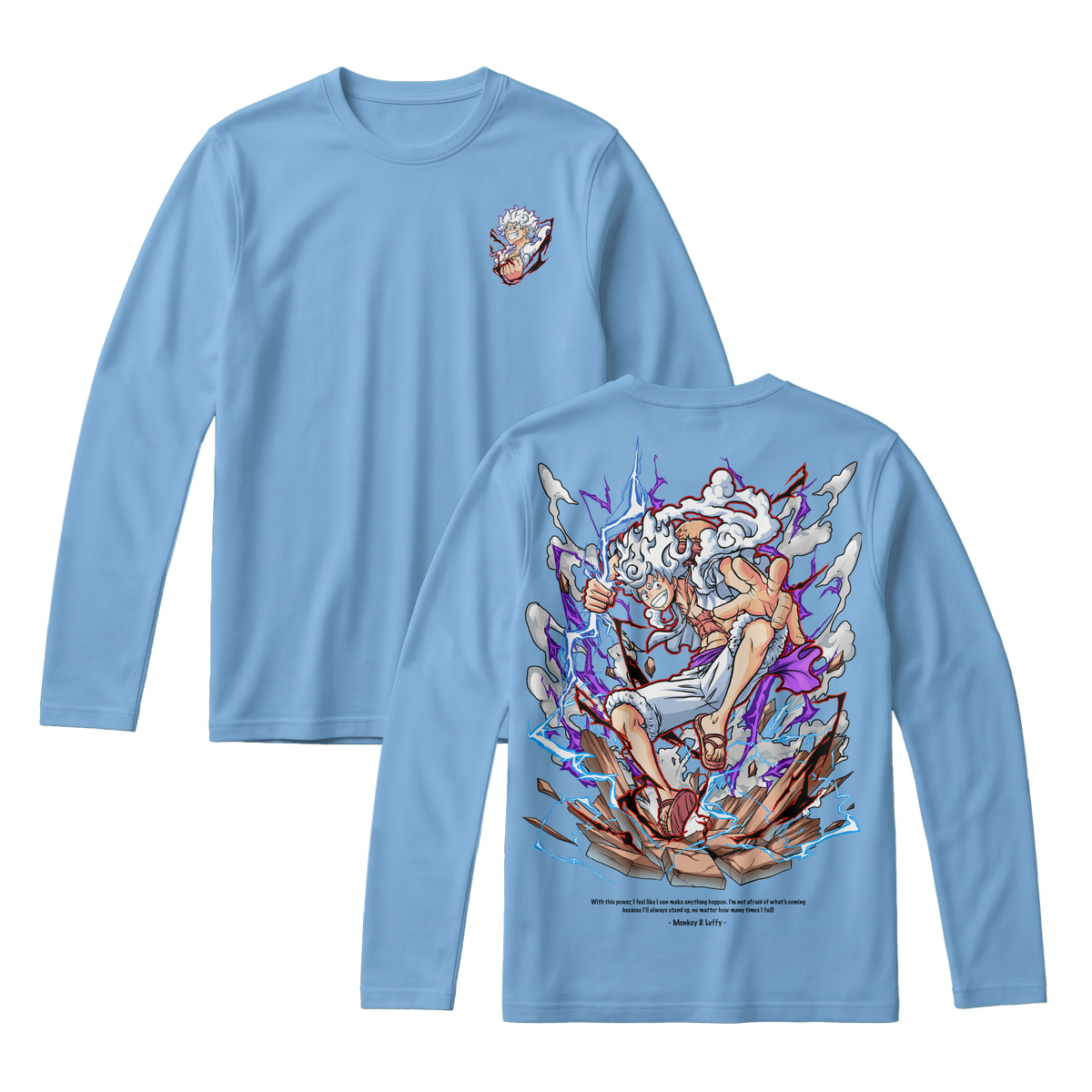 Anime One Piece Monkey D. Luffy Long Sleeve Tee - RZM001