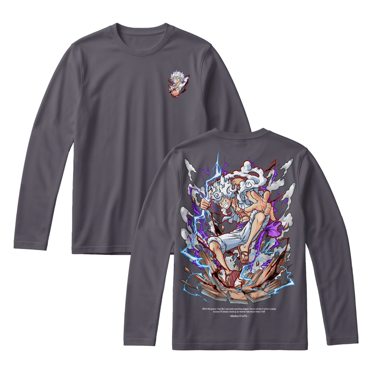 Anime One Piece Monkey D. Luffy Long Sleeve Tee - RZM001