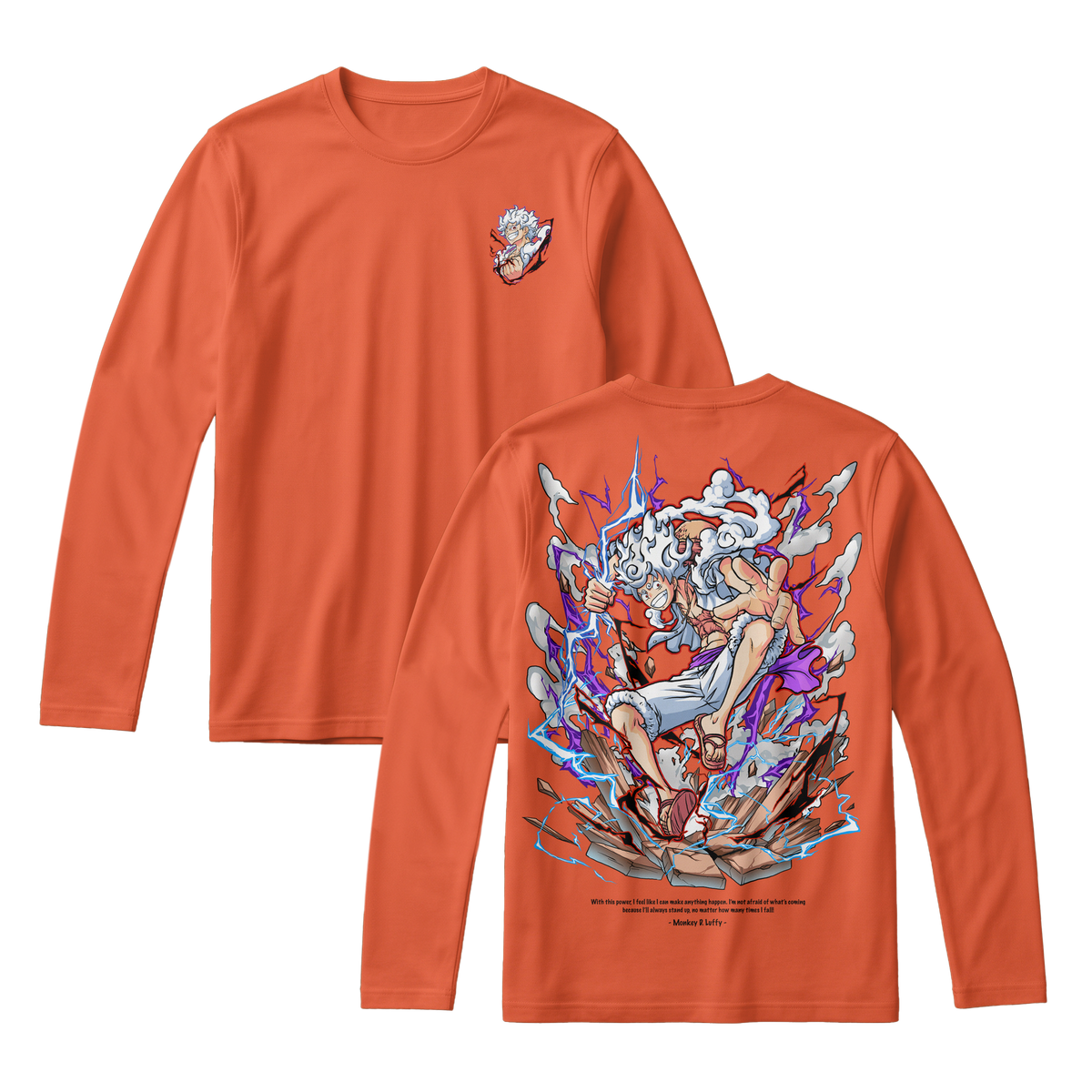 Anime One Piece Monkey D. Luffy Long Sleeve Tee - RZM001