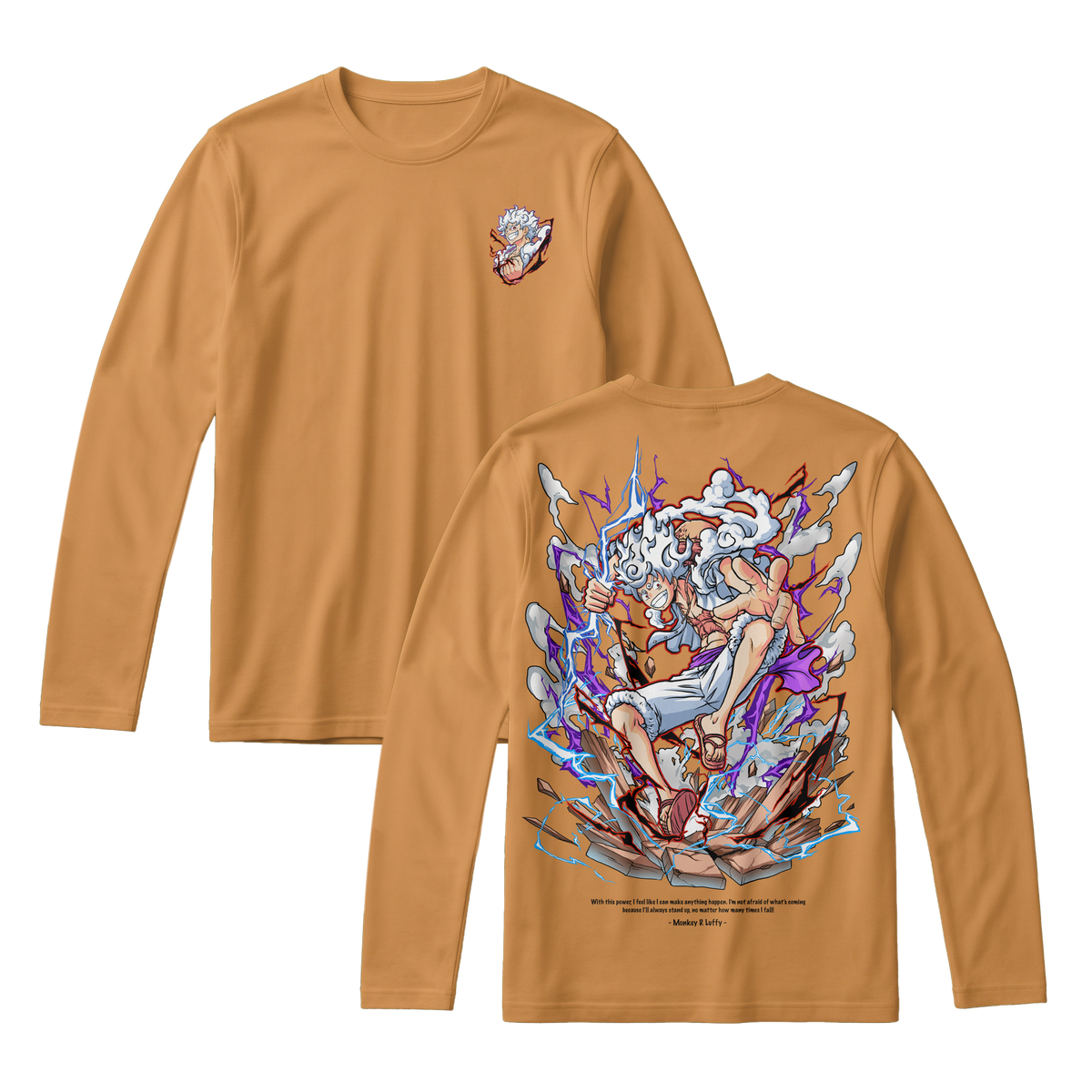 Anime One Piece Monkey D. Luffy Long Sleeve Tee - RZM001