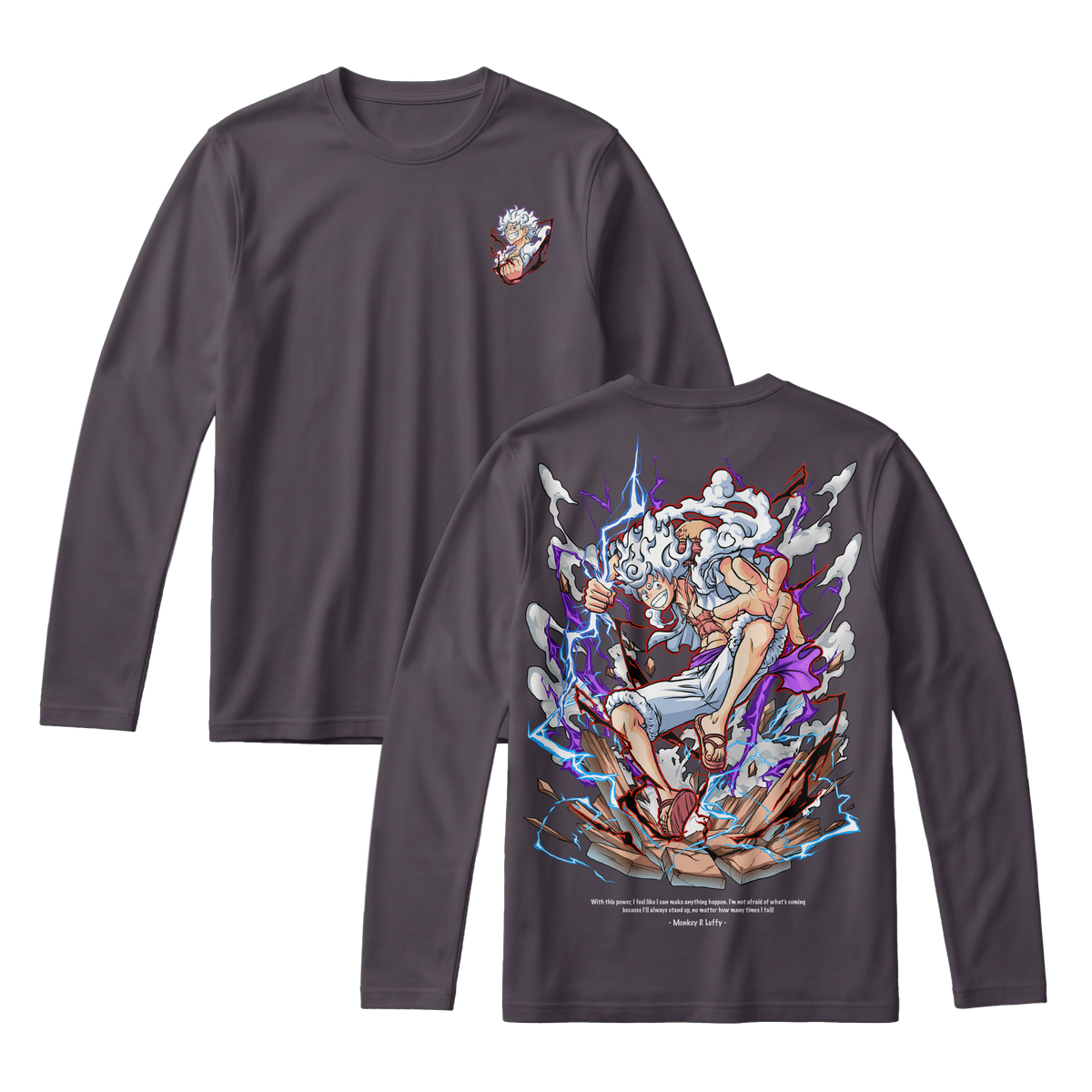 Anime One Piece Monkey D. Luffy Long Sleeve Tee - RZM001