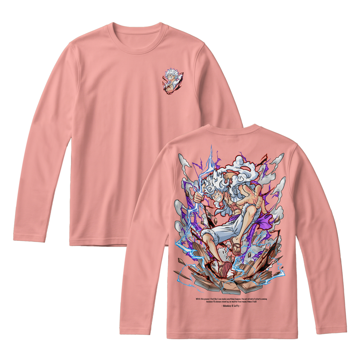 Anime One Piece Monkey D. Luffy Long Sleeve Tee - RZM001