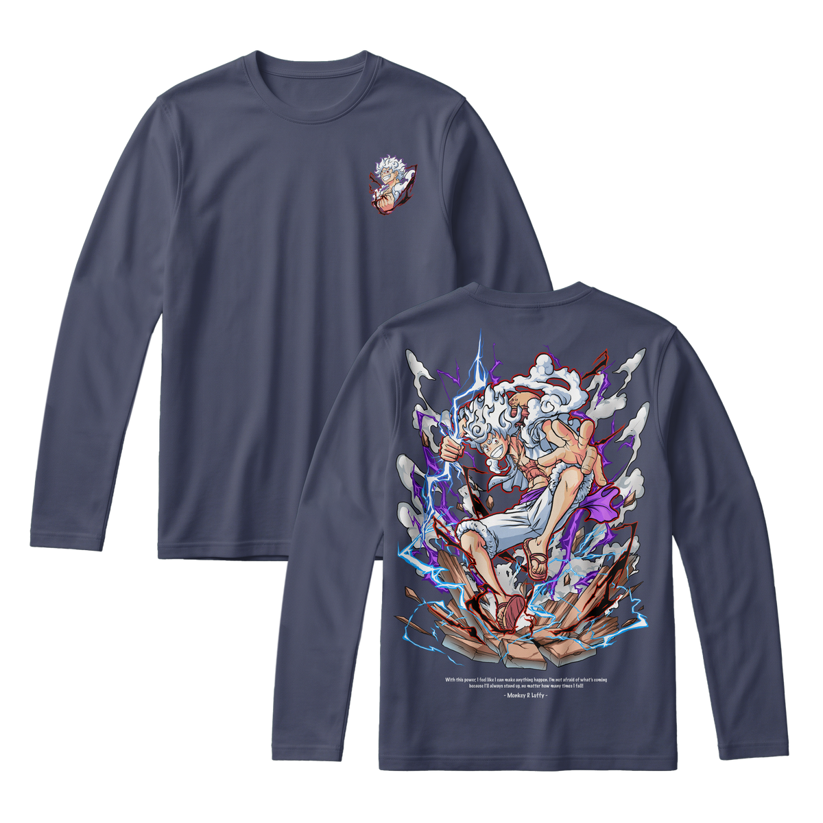 Anime One Piece Monkey D. Luffy Long Sleeve Tee - RZM001