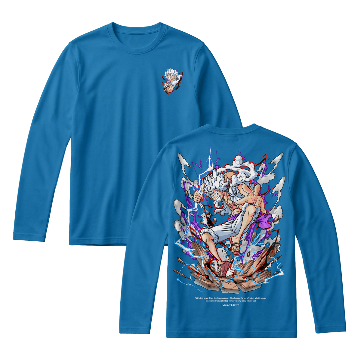 Anime One Piece Monkey D. Luffy Long Sleeve Tee - RZM001