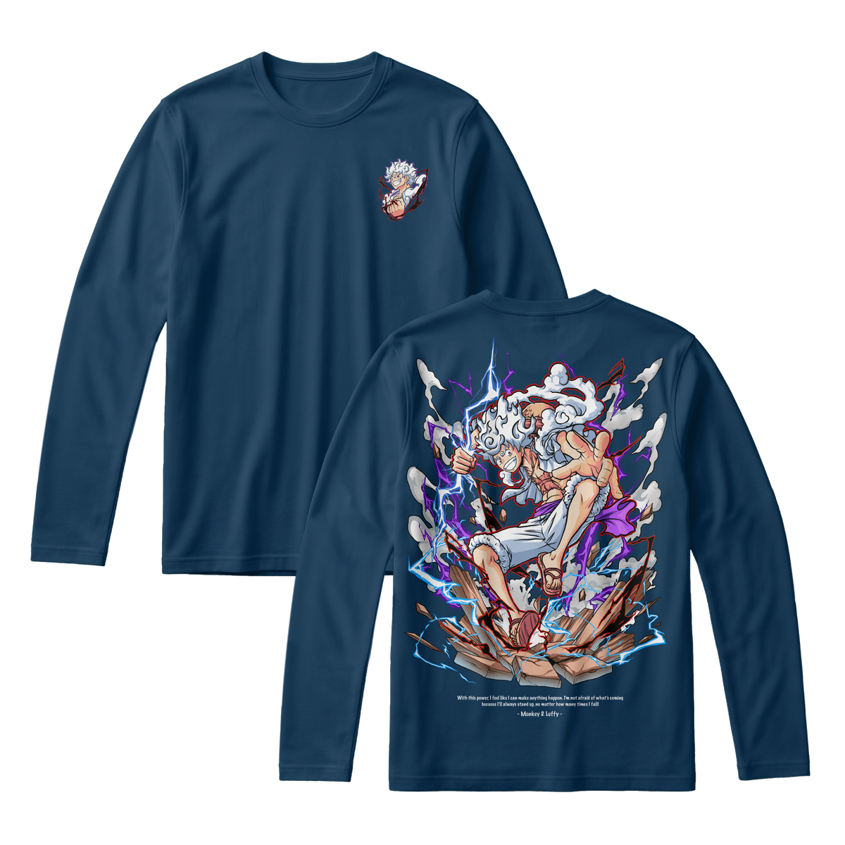 Anime One Piece Monkey D. Luffy Long Sleeve Tee - RZM001