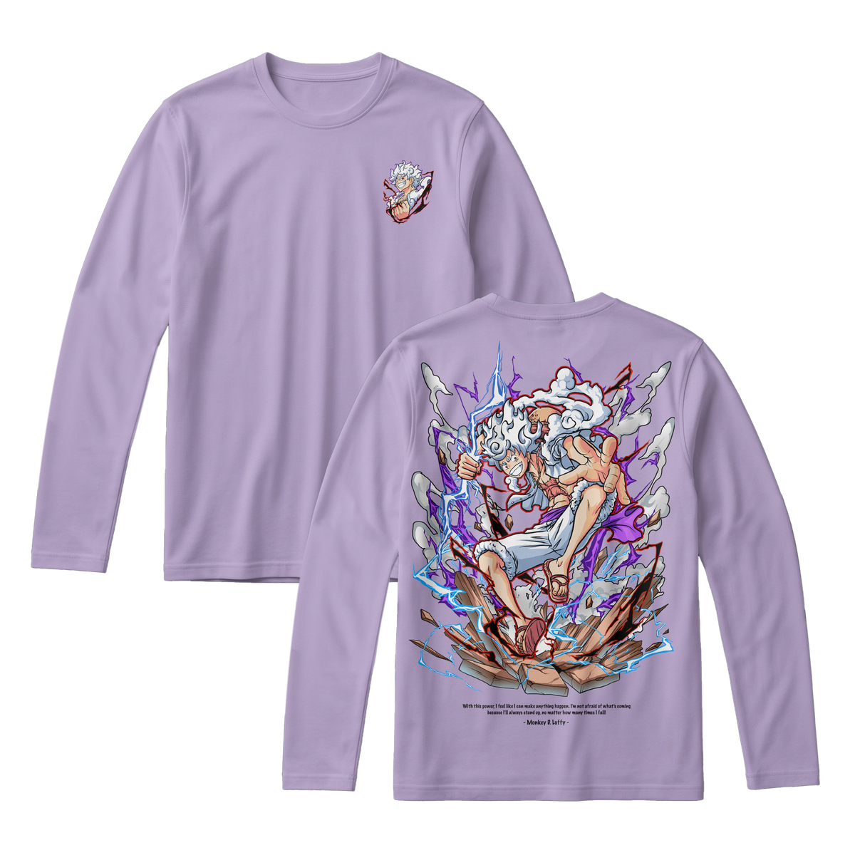 Anime One Piece Monkey D. Luffy Long Sleeve Tee - RZM001