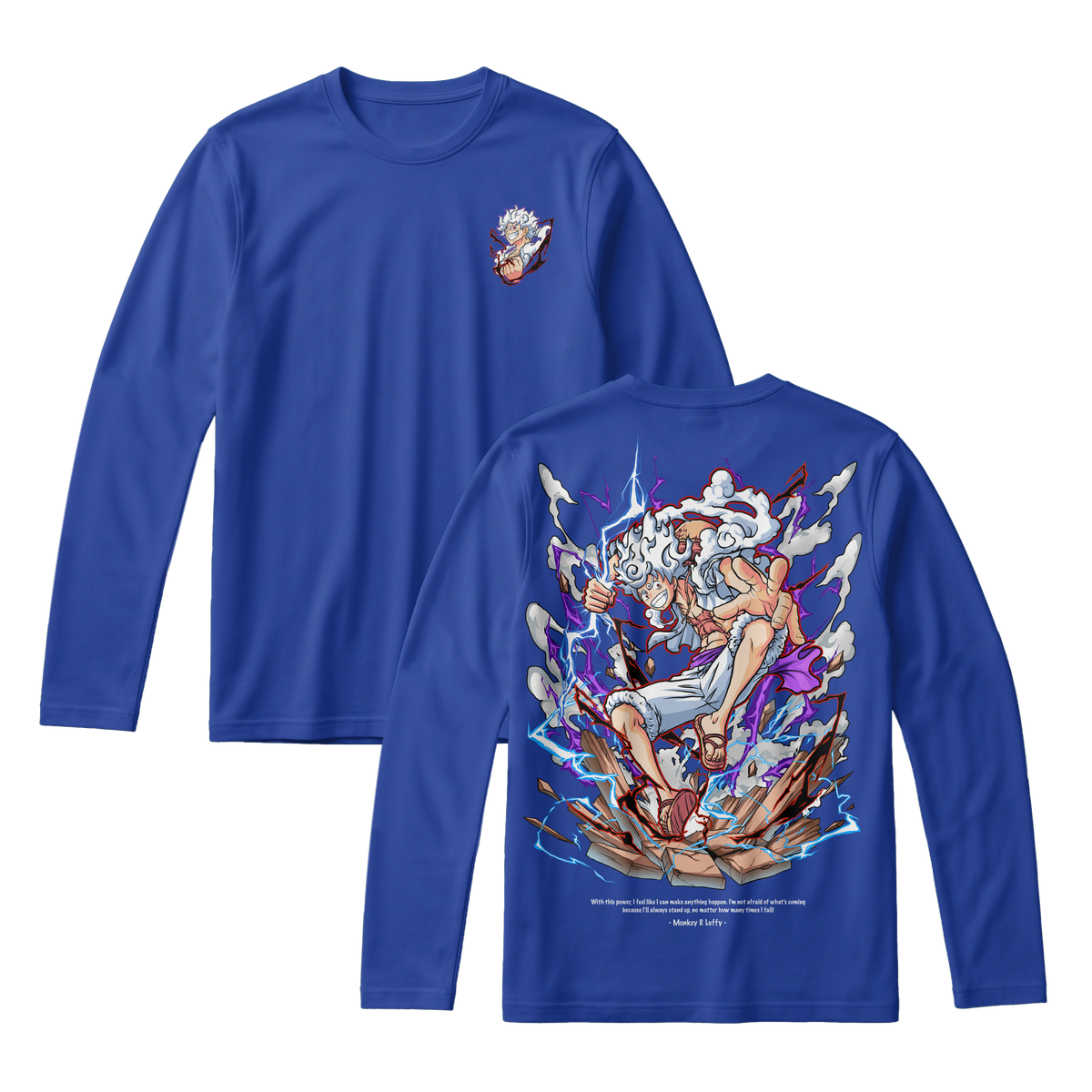 Anime One Piece Monkey D. Luffy Long Sleeve Tee - RZM001