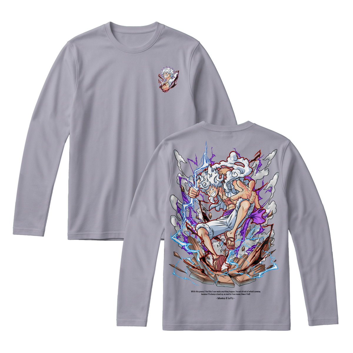 Anime One Piece Monkey D. Luffy Long Sleeve Tee - RZM001