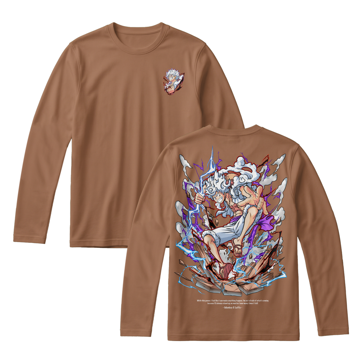 Anime One Piece Monkey D. Luffy Long Sleeve Tee - RZM001