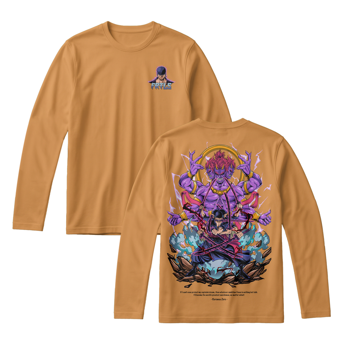 Anime One Piece Roronoa Zoro Long Sleeve Tee - RZM002