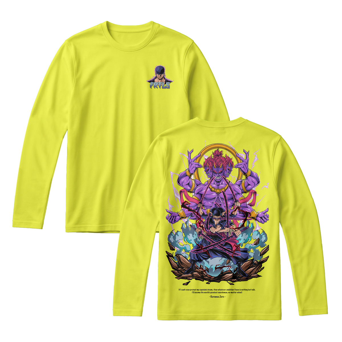 Anime One Piece Roronoa Zoro Long Sleeve Tee - RZM002