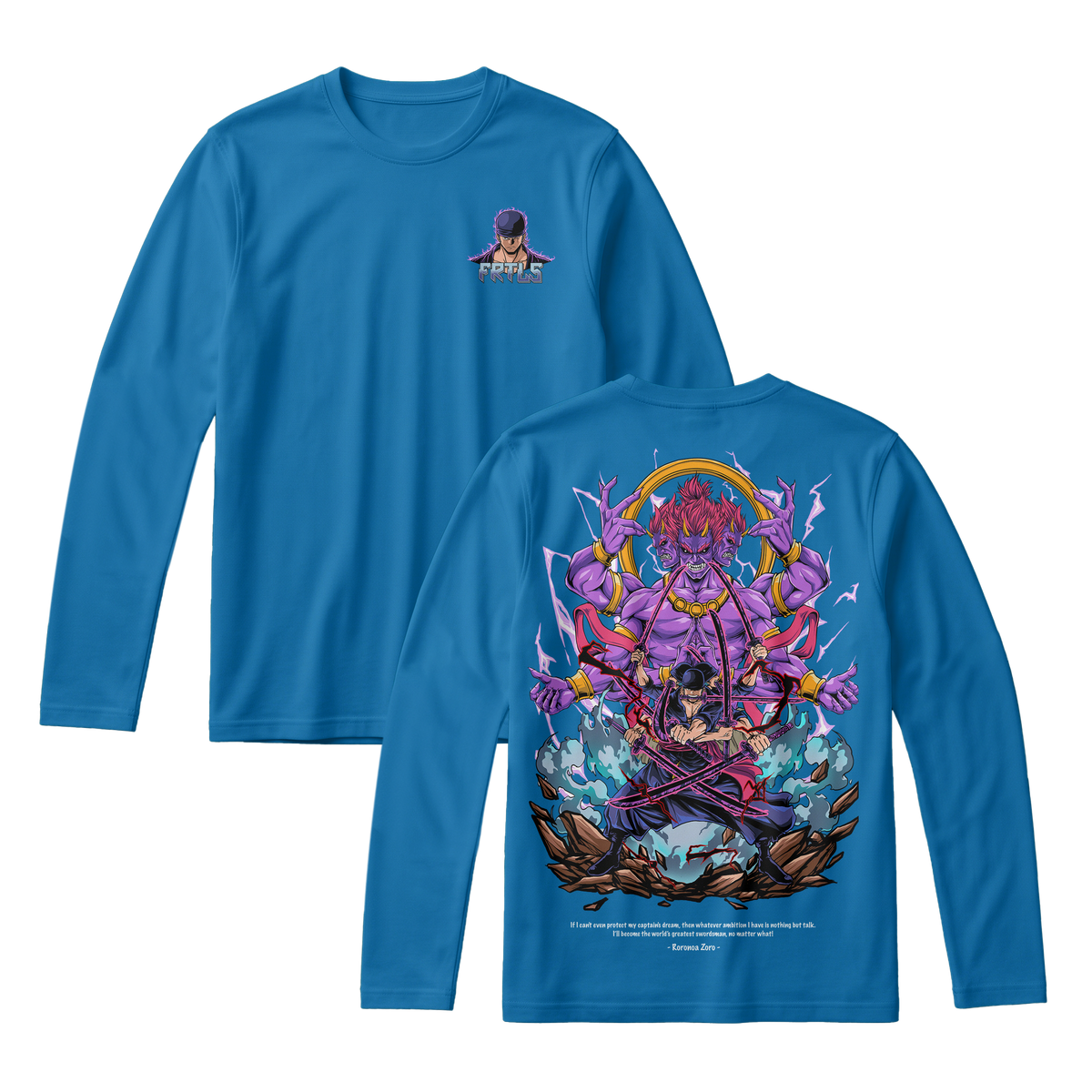 Anime One Piece Roronoa Zoro Long Sleeve Tee - RZM002